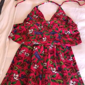 Zara floral jumpsuit xs